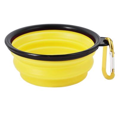 China Viable hot sale dogs take out portable feeding cup to send collapsible silicone bowl pet drink cup for sale