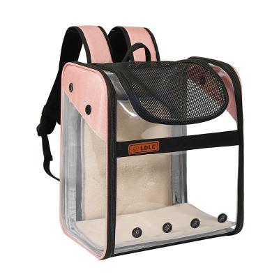 China Breathable Breathable Cat Dog Carrier Transparent Pet Backpack Puppy Carry Bag Luxury Space Capsule Carrier for sale