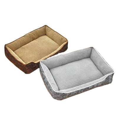 China Hot Selling Soft Stocked And Warm Round Pet Nest Mat Comfortable And Durable Cat House Kennel Pet House for sale