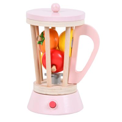 China Multi Functional Wooden Appliances Blender Tools Pretend Play Kitchen Set Juicer Kitchen Accessories Toys For Kid for sale