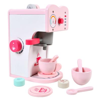 China Multi Functional Cafe Toy Talented Chef Kitchen Set Wooden Ice Cream Pastry Pretend Play Police Toys New for sale