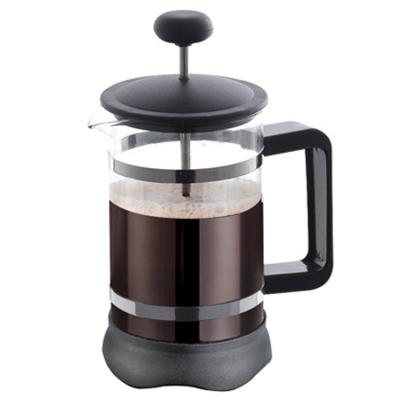 China Commercial French Manual Borosilicate Glass Stainless Steel Press Coffee Maker Professional Viable for sale