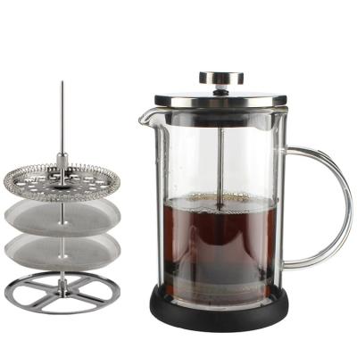 China Sustainable Glass Coffee Pot Teapot With Cheap Price for sale