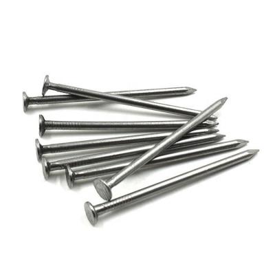 China Factory Supply Custom Size Flat Smoothsteel Round Head Nails Concrete Steel Nail for sale