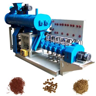 China Electric Poultry Farm Fish Feed Pellet Machine Fish Feed Floating Extruder Making Machine for sale