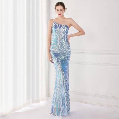 China 19112# 2021Craft new fashion women's sequin anti-static pearl sexy long party dresses women dress for sale