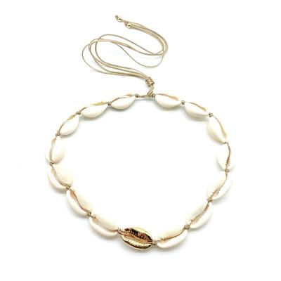 China New cute hot sale shell jewelry necklace layering cowry sell chokers jewelry for sale