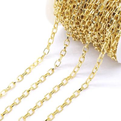 China Party\Gift\Women Fashion Jewelry Gold Plated Small Square Chain 13*5mm Chains for sale