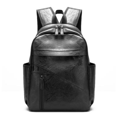 China New Arrival Men Durable PU Leather Waterproof Backpacks Travel Fashionable Bagpack for sale