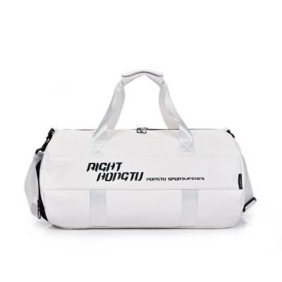 China Fashion Men Travel Bags Fashion Waterproof Leather Sports Bag Travel Duffel Bag For Women Gym Fleece Luggage Unisex for sale