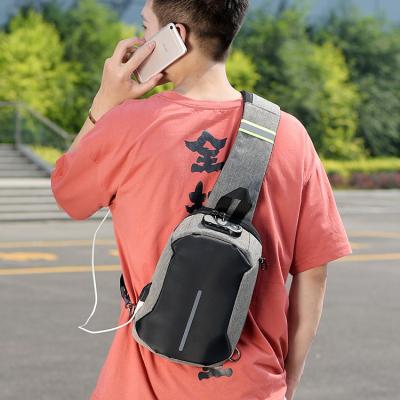 China Leisure Waterproof Cross - Body Shoulder Bag Men Polyester Bags Trunk Pack Shoulder Sling Bag for sale