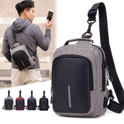 China Waterproof OEM Printing Polyester Shoulder Messenger Crossbody Men Sling Bag For Adult for sale