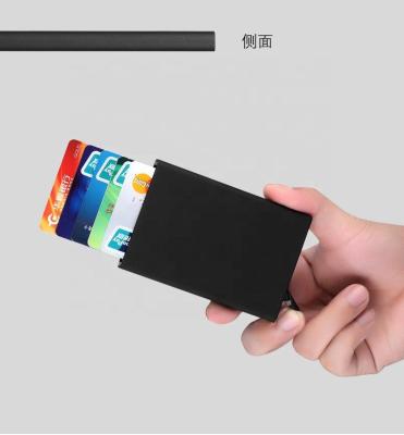 China Factory Sale RFID Pop Wallet Passport Holder Metal Wallet Minimalist Credit Card Case Accept Logo for sale