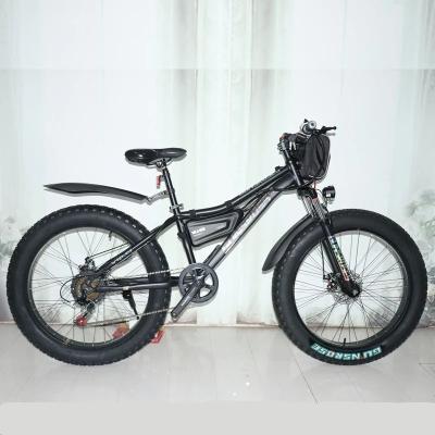 China Manufacturer Wholesale Steel Electric Bicycle 2000W Beach Electric Bicycle 4.0 Tire Electric Motor Bicycle 48V 20AH for sale