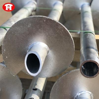 China Contemporary helical piles for construction with extension for sale