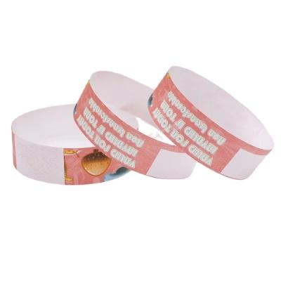 China Party Wristband Factory Dupont Tyvek Paper Wrist Bands Custom Printed Tearproof Disposable Wristbands Tag Wristbands For Event Party for sale