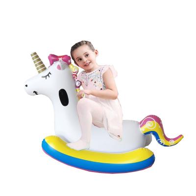 China Vivid and Lovely PVC Children's Cartoon Inflatable Animal Ride-on Toys Suitable for Inflatable Pool Beach Lake Ride-on Toys for sale