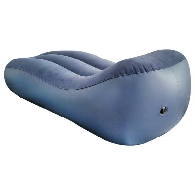 China Factory Price PVC Foldable Sofa Lounger Bed Lounge Air Cushion Camping Inflatable Bed for sale