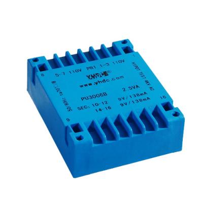 China Power 220V Dual 24V Encapsulated PCB Mount Transformer for sale