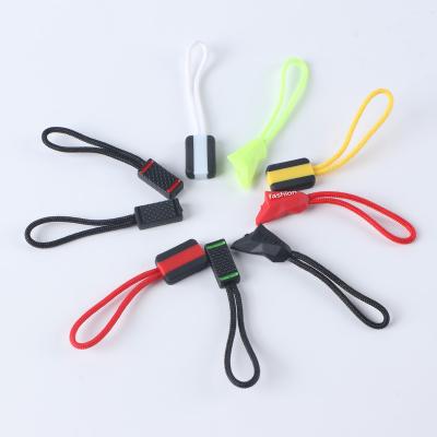 China High Quality Leather Zipper Head PVC Rope Zipper Puller For Leisure Clothes for sale