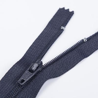 China Closed Head Automatic Zipper SBS 3#Nylon Zipper Tail Casual Pants Trousers Placket Stitch Zipper Good Quality Nylon Front Nylon Zipper for sale