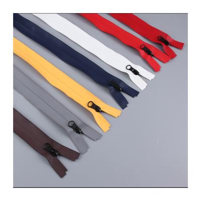 China Korean Style 3#5#PU waterproof zipper film size zipper spot color goods wear inside out nylon zipper waterproof color for sale