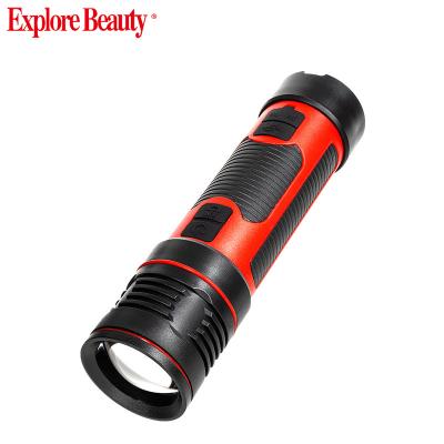 China Handheld Rechargeable Long Range High Power Powerful LED USB Flashlight Magnet Base Outdoor Camping Flashlight for sale