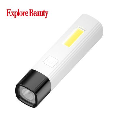 China Factory Supply Mini Linterna Rechargeable LED Emergency Light Hot Sale Camping Flashlight Body Lamp Torch Light for sale