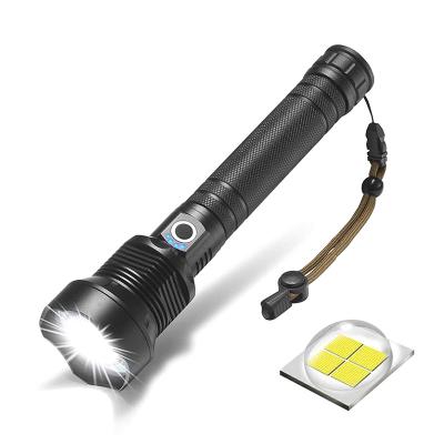 China Zoomable 12w P50 Outdoor Emergency Backup High Power USB Rechargeable Aluminum Alloy Led Torch Tactical Led Flashlight for sale