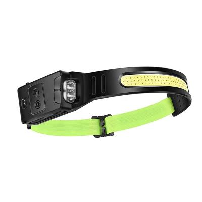 China 230 COB 5 Wide Modes Headlamp Headlight Motion Sensor Light Head Beam LED Headlamp 2 COB 5 Wide Modes Rechargeable Super Bright Light Head Lamps for sale