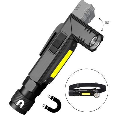 China WORK Factory Auto Repair Torch 90 Rotation USB COB Side Work Light Waterproof Led Right Angle Light Right Angle Flashlight IP65 for sale