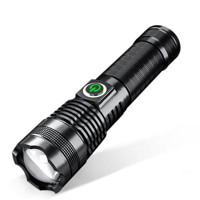 China Powerful Xhp50 USB Emergency Led Torches Light Flashlight Long Distance Led Torches Rechargeable Led Lights For Hiking Camping for sale