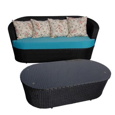 China Unique Design Eco-freindly UV Resistant Wicker Sofa Set Patio Furniture for sale