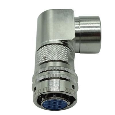 China Electrical Military Male And Female Plug Y50X-1210TK5 F-B Stainless Steel Circular Pin Plug Connector Electrical Connector MIL-C-26482 Diameter 1mm for sale