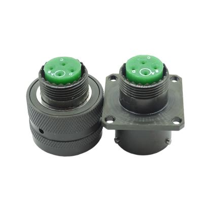 China Electrical Plug MS27467T13B04S MS27466T13B04P 4 Pin Connector Plating Crimp Type Working Current Military 13A Round Electrical Plug for sale