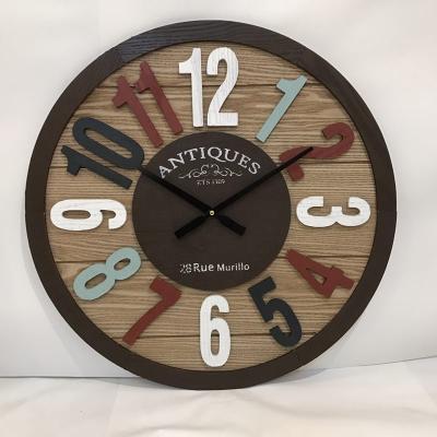 China Each piece is new design wall clock 2018 wooden clock only finish for sale