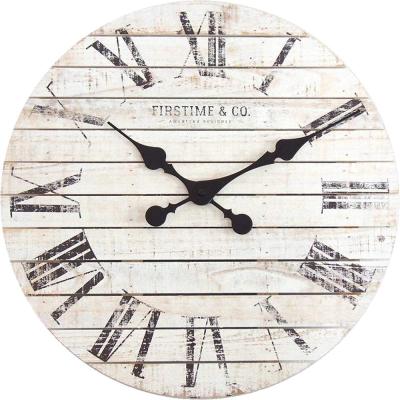 China Antique Style Rustic Wooden Clock, Farmhouse Style for sale