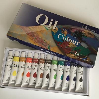 China Oil Based 12 Color Acrylic Art Dye Beginner DIY Waterproof Textile Creative Hand Painted 24 Color Hand Painted Oil Paintings for sale