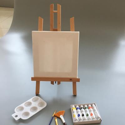 China Art Supplies Non-Toxic Wood Easel with Painting Easel, Adjustable Forlding Easel Sketch for sale