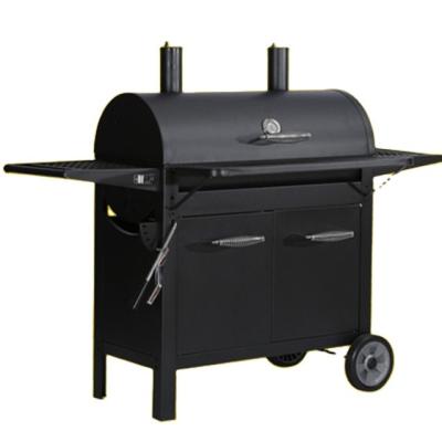 China Easily Assembled American Style Barrel Charcoal BBQ Grill Used Outdoor Garden Patio for sale