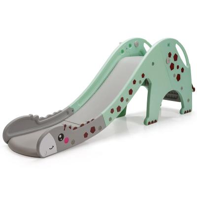 China Kindergarten Indoor Giraffe Plastic Slide For Toddlers Family Plastic Slide And Climb For Children Below 5 Years Old for sale