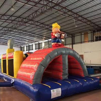 China Popular School Inflatable Obstacle Course Outdoor Big Inflatable Jumping House for sale