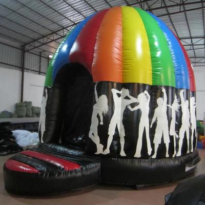 China Best PVC Inflatable Cloth Inflatable Jumping School Disco Bouncy With Slide For Party For Birthday Outdoor Activity for sale