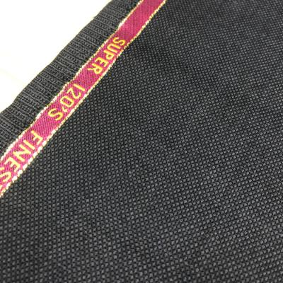 China Dark Gray Anti Pill Birdeyes For Stock Ready In 50% Merino Wool Mens Worsted Suit Fabrics In China Factory for sale