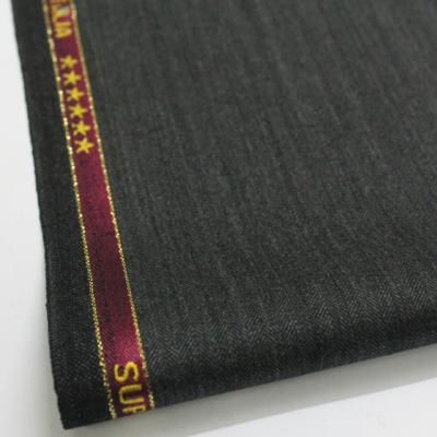 China High Quality Anti Pill Gray Herringbone For Italy Merino Worsted Wool Blended Suit Fabrics for sale