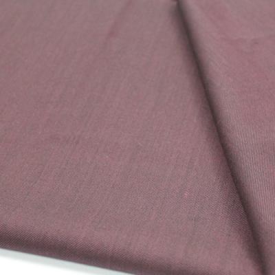 China Anti Pill Dark Red Purple For Regular Ready Stock 100% Merino Wool Worsted Wool Suit Textile Fabric High Quality for sale