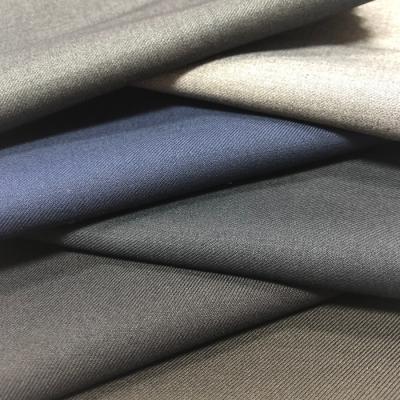 China Thick Anti Pill Polyester Fabric In Stock Ready For Mens Worsted Suit Textile In China Factory for sale