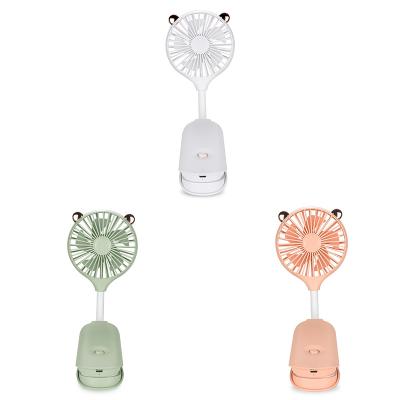 China Foldable Mini Battery Portable Charging Fan Air Cooling Desktop Travel USB Rechargeable Clip Fan for sale