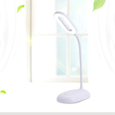 China New USB Reading Lamp Desk Touch Light Modern Curvy Wireless Rechargeable Goose Neck Wireless Table Lights for sale