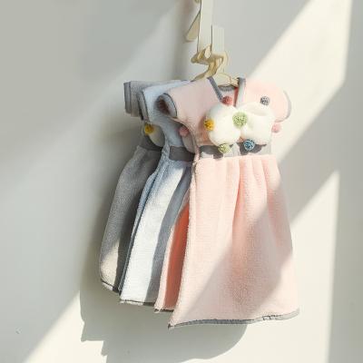 China Wholesale Child Safe Cute Towel 15% High Quality Nylon Skirted, 85% Polyester Kitchen Hand Towels for sale